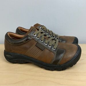 Keen Men’s Size 7.0 Austin Brown Leather Low Top Lace Up Oxford Shoes